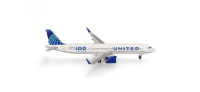 Herpa Wings United Airlines Airbus A321neo "100 Years"  N44550